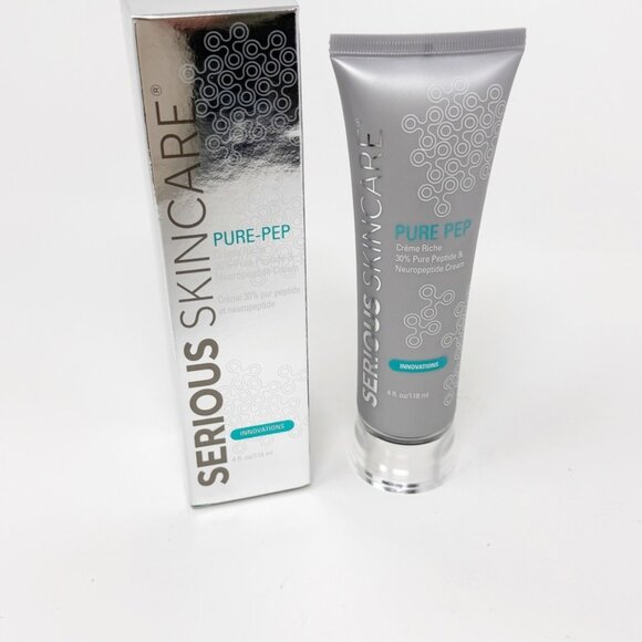 SERIOUS SKIN CARE Large Size Pure-Pep Creme Riche 30% Pure Peptide 4 OZ NEW - Picture 1 of 7